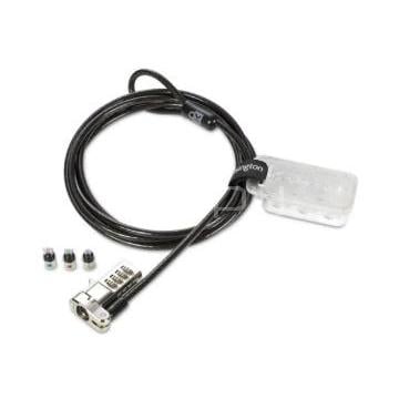 Candado de Seguridad Kensington Universal 3 en 1 (Combinación, 1.8 metros, Acero al Carbono)
