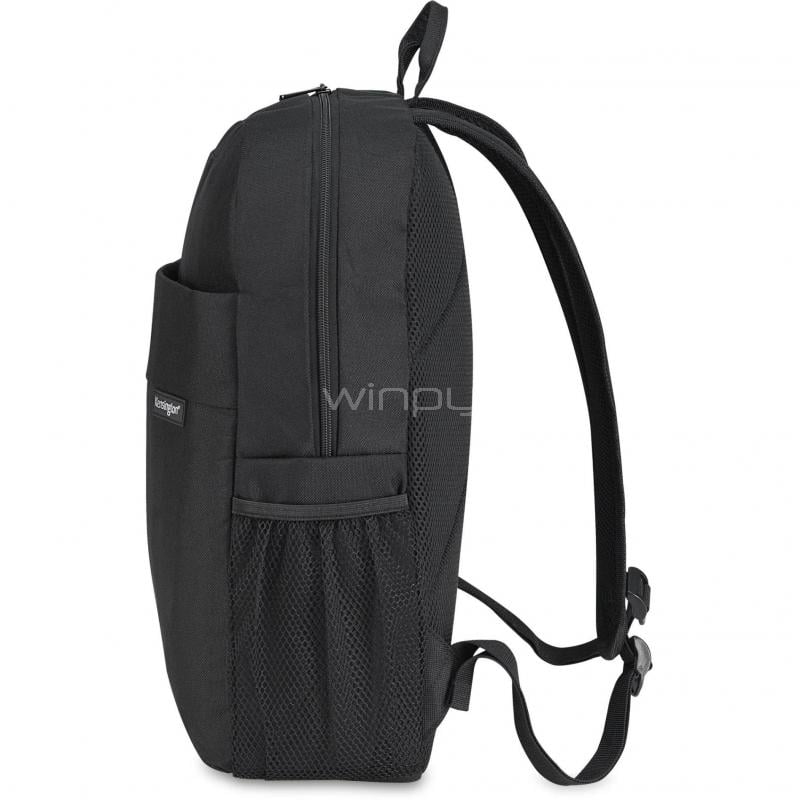 Mochila Kensington Simply Portable Lite para Portátil de 14” (Poliéster, Resistente al Agua, Negro)