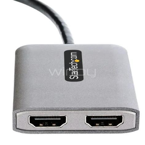 Adaptador Multipuerto HUB StarTech (DisplayPort, HDMI 2.0 x2)