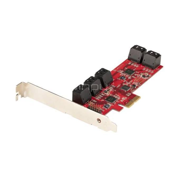 Controladora StarTech 10P6G-PCIE-SATA-CARD (SATA, PCIe Gen2 x2)