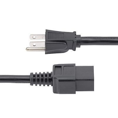 Cable de Poder StarTech NEMA 5-15P a C19 de 3mts (15A, 125V, 14AWG, Negro)