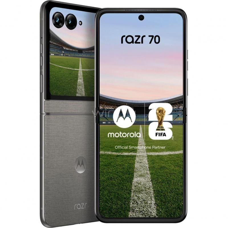 Celular Motorola Razr 70 de 6.9” (MediaTek Dimensity 7450X, 12GB RAM, 512GB Internos, Gris)