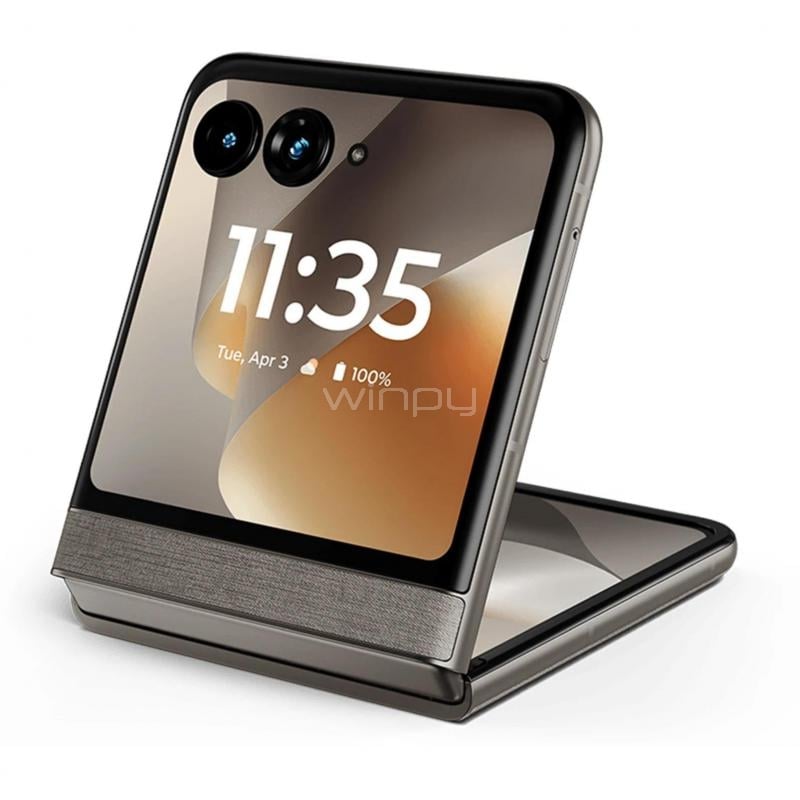 Celular Motorola Razr 70 de 6.9” (MediaTek Dimensity 7450X, 12GB RAM, 512GB Internos, Gris)