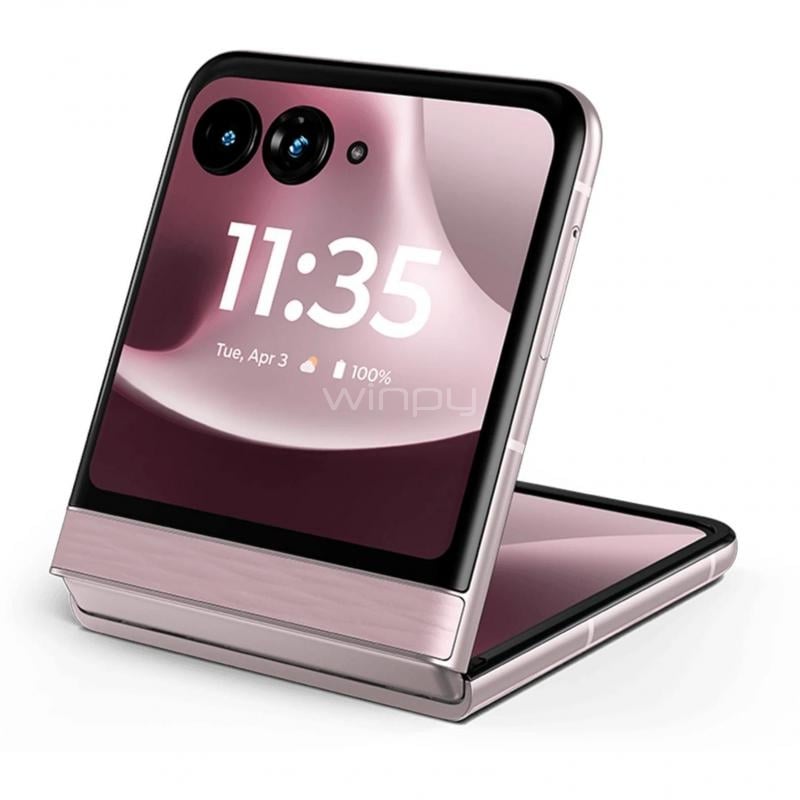 Celular Motorola Razr 70 de 6.9” (MediaTek Dimensity 7450X, 12GB RAM, 512GB Internos, Rosa)