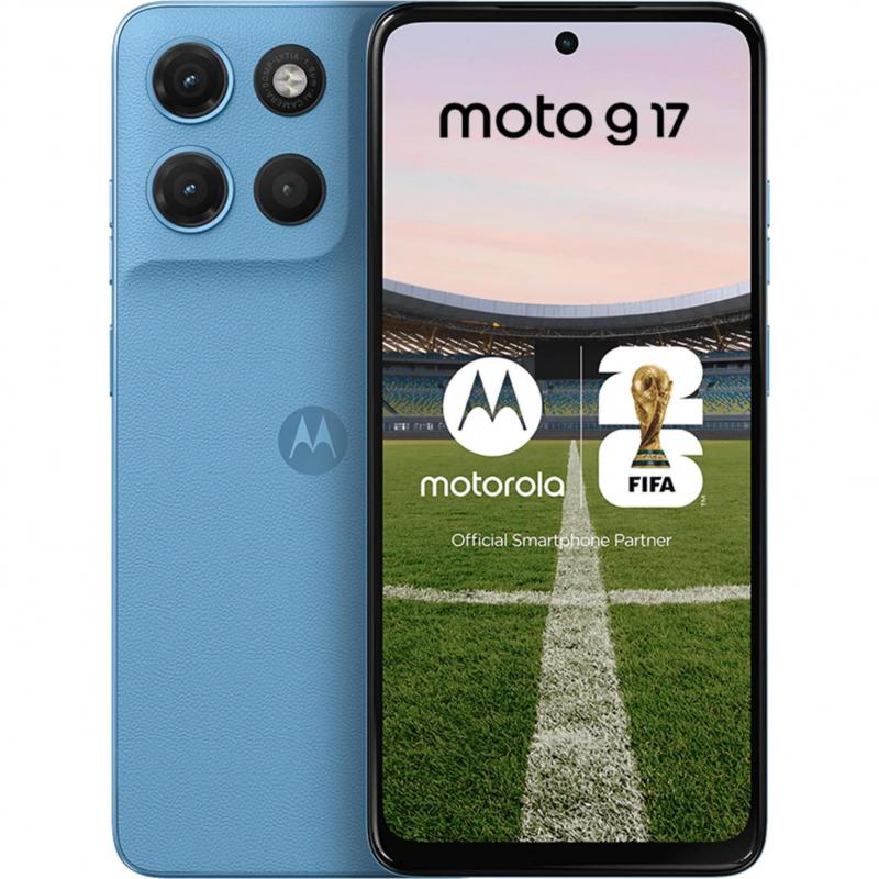 Celular Motorola Moto G17 de 6.72” (MediaTek Helio G81, 4GB RAM, 128GB Internos, Alaskan Blue)