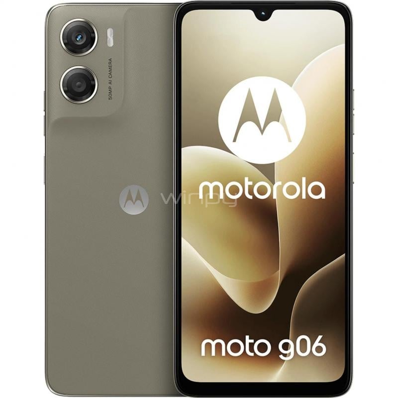 Celular Motorola Moto G06 de 6.88” (MediaTek Helio G81, 4GB RAM, 256GB Internos, Café)