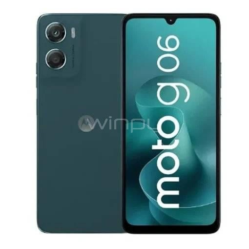 Celular Motorola Moto G06 de 6.88” (MediaTek Helio G81, 4GB RAM, 256GB Internos, Azul)