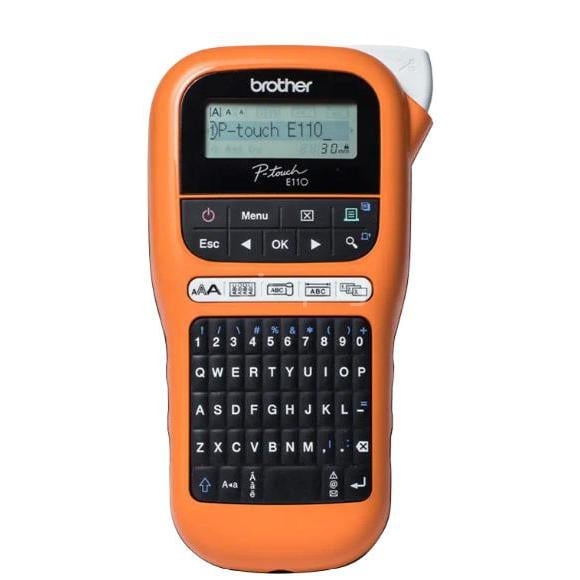 Rotuladora Portátil Brother PT-E110VP (20mm/seg, Visor LCD, Turquesa/Negro)