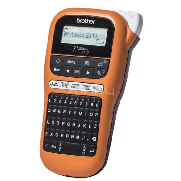 Rotuladora Portátil Brother PT-E110VP (20mm/seg, Visor LCD, Turquesa/Negro)