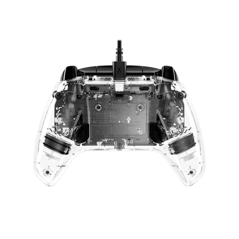 Joystick HyperX Clutch Gladiate RGB (con Cable para Xbox/PC, Transparente)
