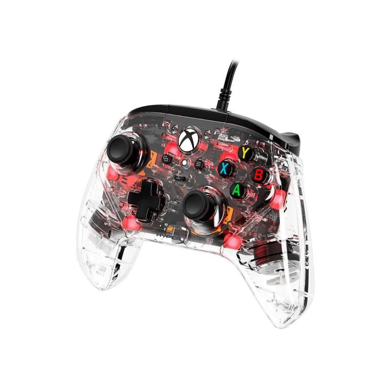 Joystick HyperX Clutch Gladiate RGB (con Cable para Xbox/PC, Transparente)