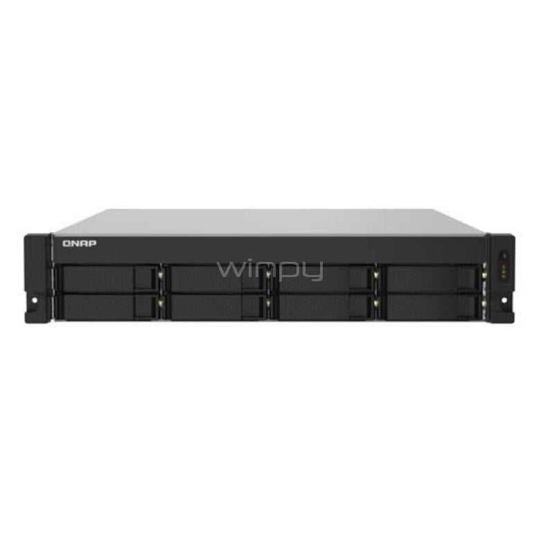 Servidor NAS QNAP TS-832PXU-RP (8 Bahías Sata, 4GB RAM, Rack 2U)