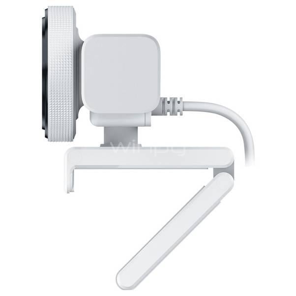 Webcam Razer Kiyo V2 X (QHD 1440p, 60fps, Micrófono, USB, Blanco)