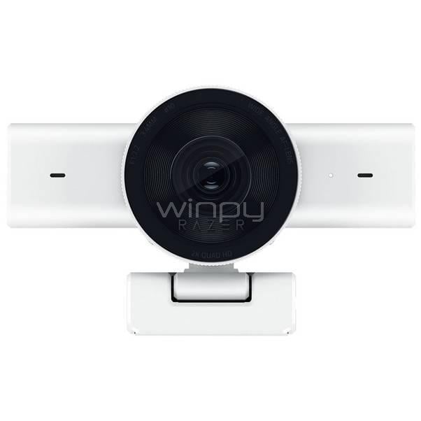 Webcam Razer Kiyo V2 X (QHD 1440p, 60fps, Micrófono, USB, Blanco)