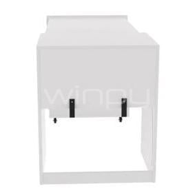 Escritorio Expandible Plegable Xtech XTF-CD210 (Ruedas, Cajón, Repisa, Blanco)