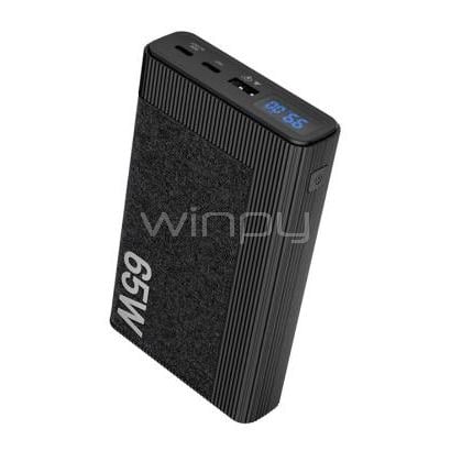 Batería Externa Klipxtreme KPB-800 de 20.000mAh (65W, 2x USB-C, 1x USB-A)