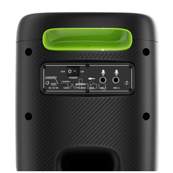 Parlante Portátil Klipxtreme KLS-655 (Bluetooth, 1800W, TWS, Negro)
