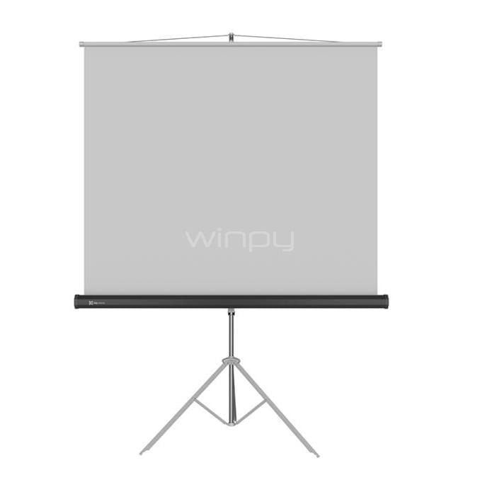 Telón de Proyección Klip Xtreme KPS-104 de 120“ (3.05m, 4:3, Tripode, Blanco Mate)