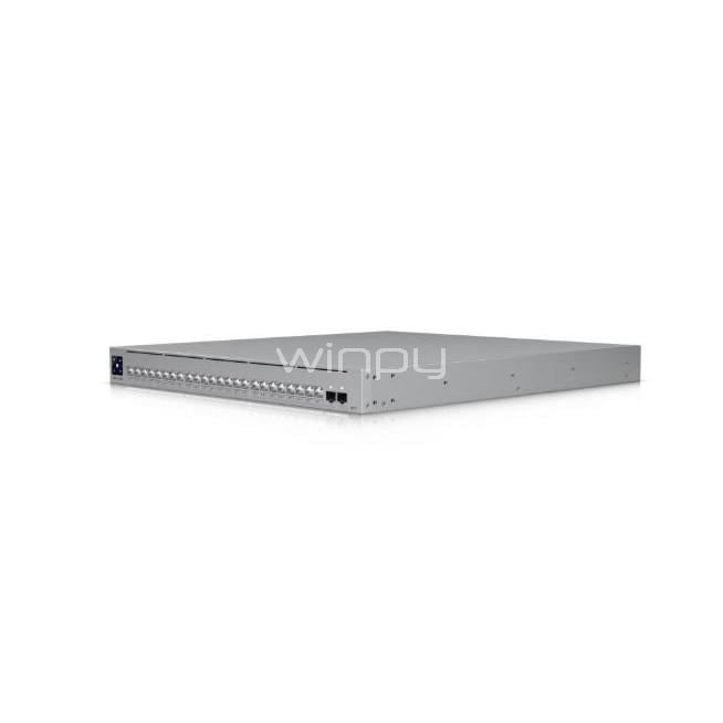 Switch Ubiquiti UniFi Pro XG 24 PoE de 24 Puertos (SFP28, L3, Etherlighting, 460 Gbps, PoE+++ 90W)