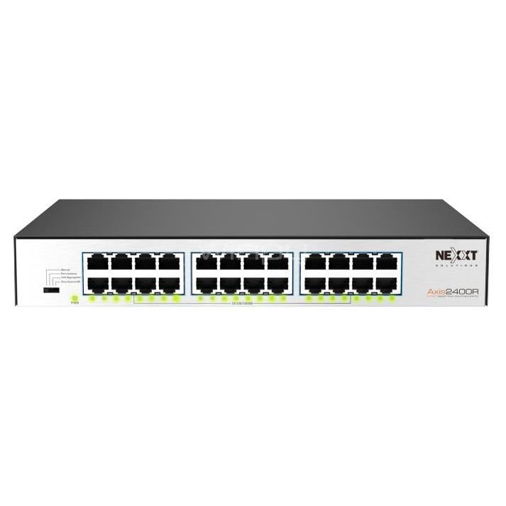 Switch Nexxt Axis2400R de 24 Puertos (Gigabit, Bastidor, 48 Gbps, 13W)