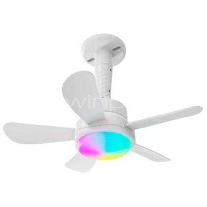 Ventilador de Techo Nexxt NHA-F100 con Lámpara LED (Wi-Fi, RGB, 1200 Lúmenes)