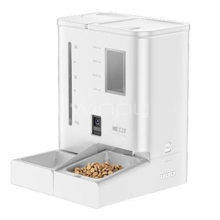 Dispensador inteligente de alimento para mascotas Nexxt (Wi-Fi, Cámara integrada)
