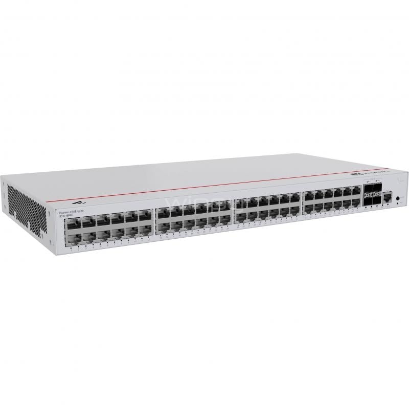 Switch Huawei S310-48P4X de 52 Puertos (Gestionado, Gigabit, 10GE SFP+, 176 Gbps, PoE+, 380W)