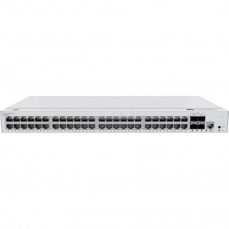 Switch Huawei S310-48P4X de 52 Puertos (Gestionado, Gigabit, 10GE SFP+, 176 Gbps, PoE+, 380W)