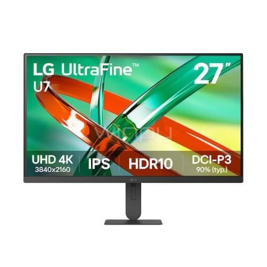 Monitor LG UltraFine 27U711B-B de 27” (IPS, 4K, 60Hz, 5ms, HDR10, DP+HDMI, VESA)