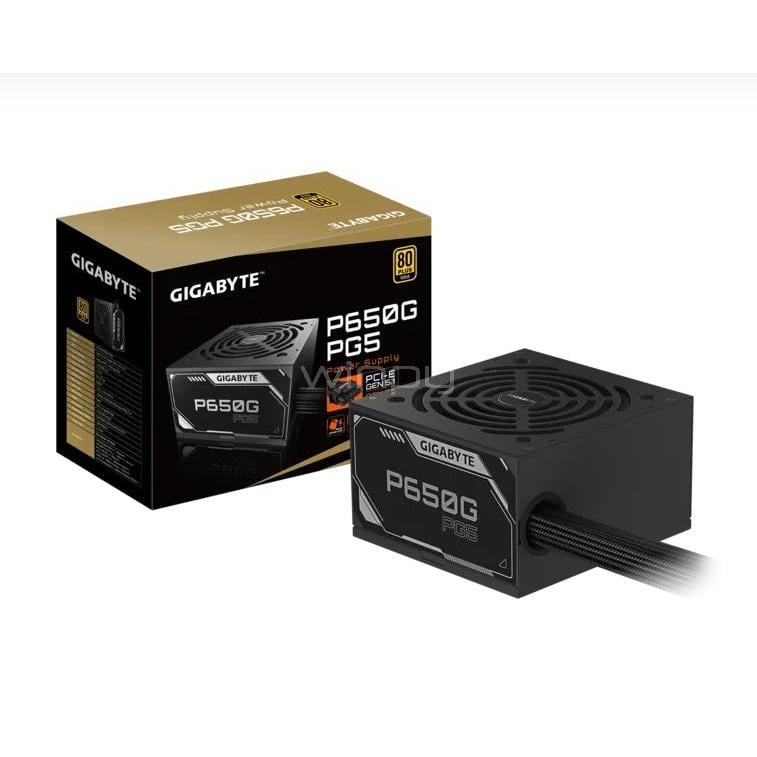 Fuente de Poder Gigabyte GP-P650G PG5 de 650W (ATX, 80+ Gold)