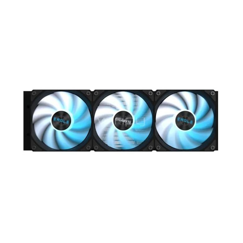 Refrigeración Líquida Gigabyte EAGLE 360 (LGA1851/AM5, 120mm x3, 3200rpm, Negro)