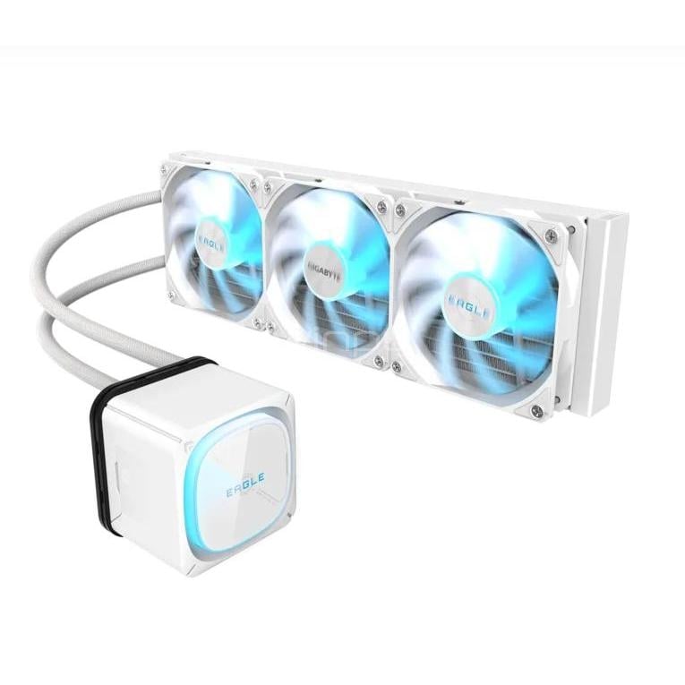Refrigeración Líquida Gigabyte EAGLE 360 ICE (LGA1851/AM5, 120mm x3, 3200rpm, White)
