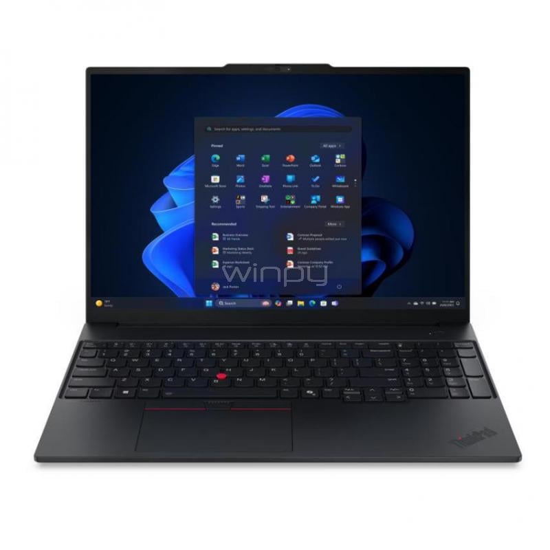 Notebook Lenovo ThinkPad E16 G3 de 16“ (Ultra 9 185H, 16GB RAM, 512GB SSD, Win11 Pro)