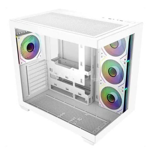 Gabinete Gamer Cooler Master Elite 681 (ATX, Vidrio Templado, 4 Ventiladores ARGB, Blanco)