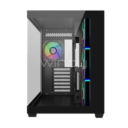 Gabinete Gamer Cooler Master Elite 681 (ATX, Vidrio Templado, 4 Ventiladores ARGB, Negro)