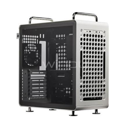 Gabinete Gamer Cooler Master QUBE 540 Moonstone (E-ATX, Vidrio Templado, 1 Ventilador, Gris)