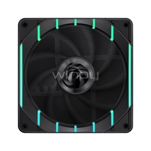 Ventilador GameMax Tornado T12 ARGB (120mm, PWM, Negro)