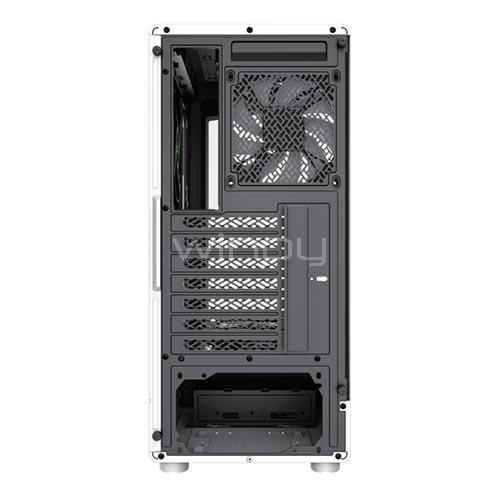 Gabinete Gamer GameMax Vista COC (ATX, Vidrio Templado, 4 Ventiladores ARGB, Blanco)