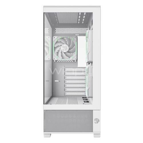 Gabinete Gamer GameMax Vista 2 AW (E-ATX, Vidrio Templado, 3 Ventiladores ARGB, Blanco)