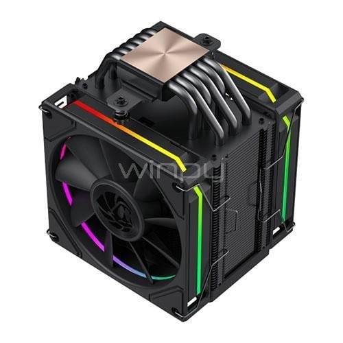Disipador de Aire GameMax SIGMA 620 LCD (LGA1851/AM5, 120mm, 1800rpm, PWM, Negro)