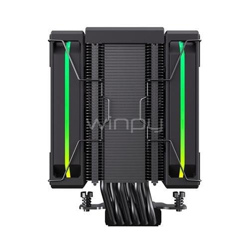Disipador de Aire GameMax SIGMA 620 LCD (LGA1851/AM5, 120mm, 1800rpm, PWM, Negro)