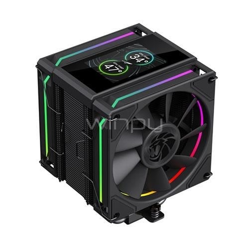 Disipador de Aire GameMax SIGMA 620 LCD (LGA1851/AM5, 120mm, 1800rpm, PWM, Negro)