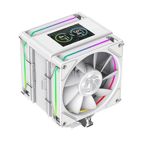 Disipador de Aire GameMax SIGMA 620 LCD (LGA1851/AM5, 120mm, 1800rpm, PWM, Blanco)