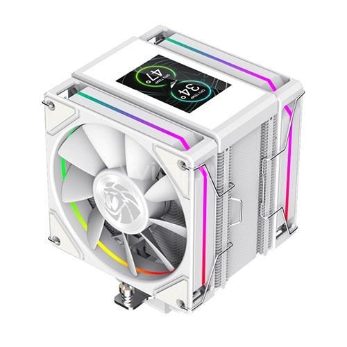 Disipador de Aire GameMax SIGMA 620 LCD (LGA1851/AM5, 120mm, 1800rpm, PWM, Blanco)