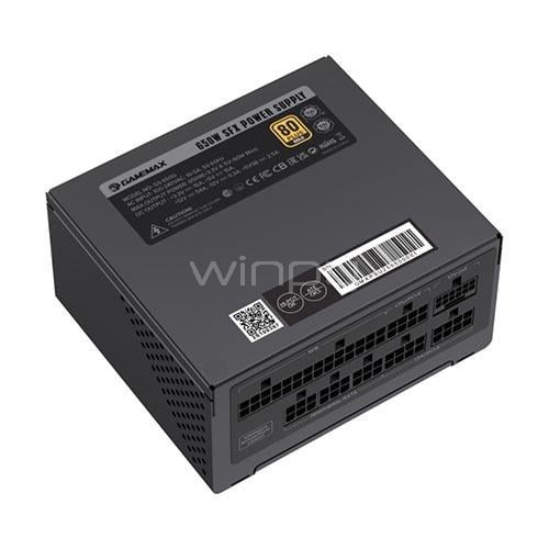 Fuente de Poder GameMax GS-650G Black de 650W (Certificada 80+ Gold, SFX)
