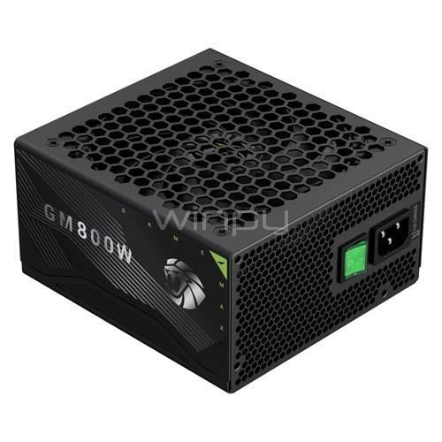 Fuente de Poder GameMax GM Series de 800W (Certificada 80+ Bronze, Modular, ATX)