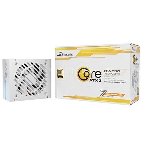 Fuente de Poder Seasonic Core GX-750 de 750W (Certificada 80+ Gold, ATX, White Edition)
