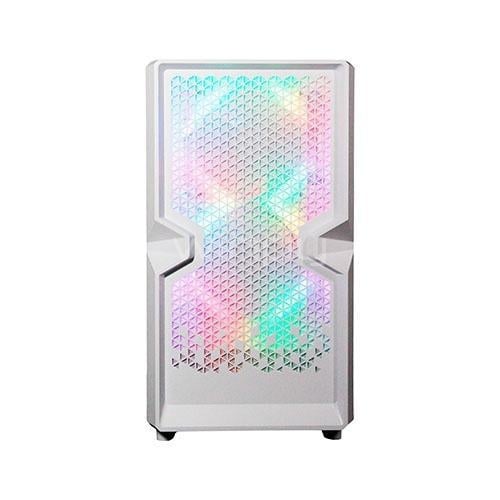 Gabinete Gamer Clio M4 (Micro ATX, Vidrio Templado, 3 Ventiladores ARGB, Blanco)
