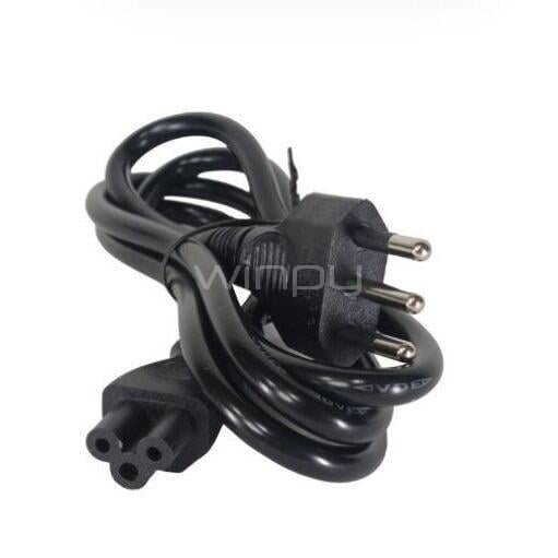 Cable de Poder Clio Tipo Trébol de 1.8 mts (Conector C5, Negro)