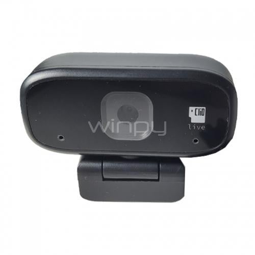 Webcam Clio Autofocus (Full HD, 30fps, 100°, Negro)